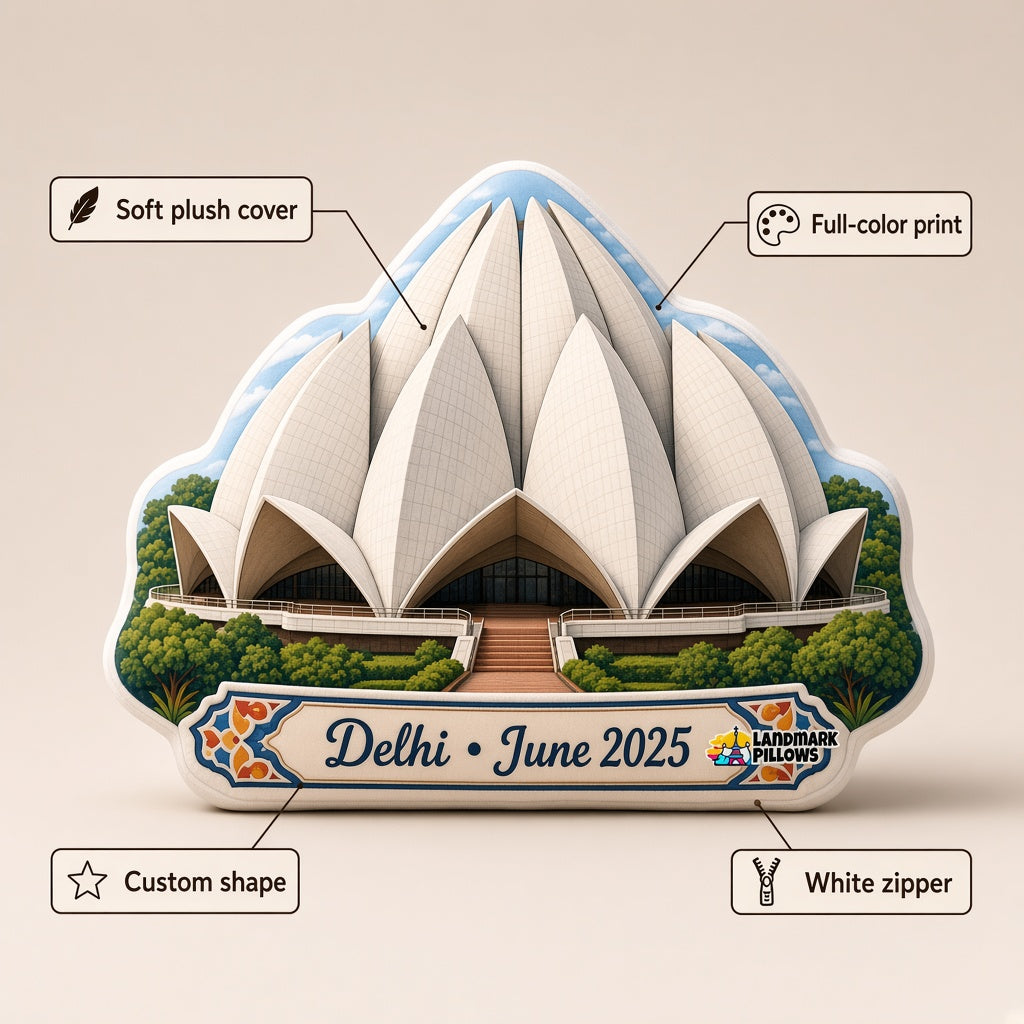 Lotus Temple Pillow — feature graphic