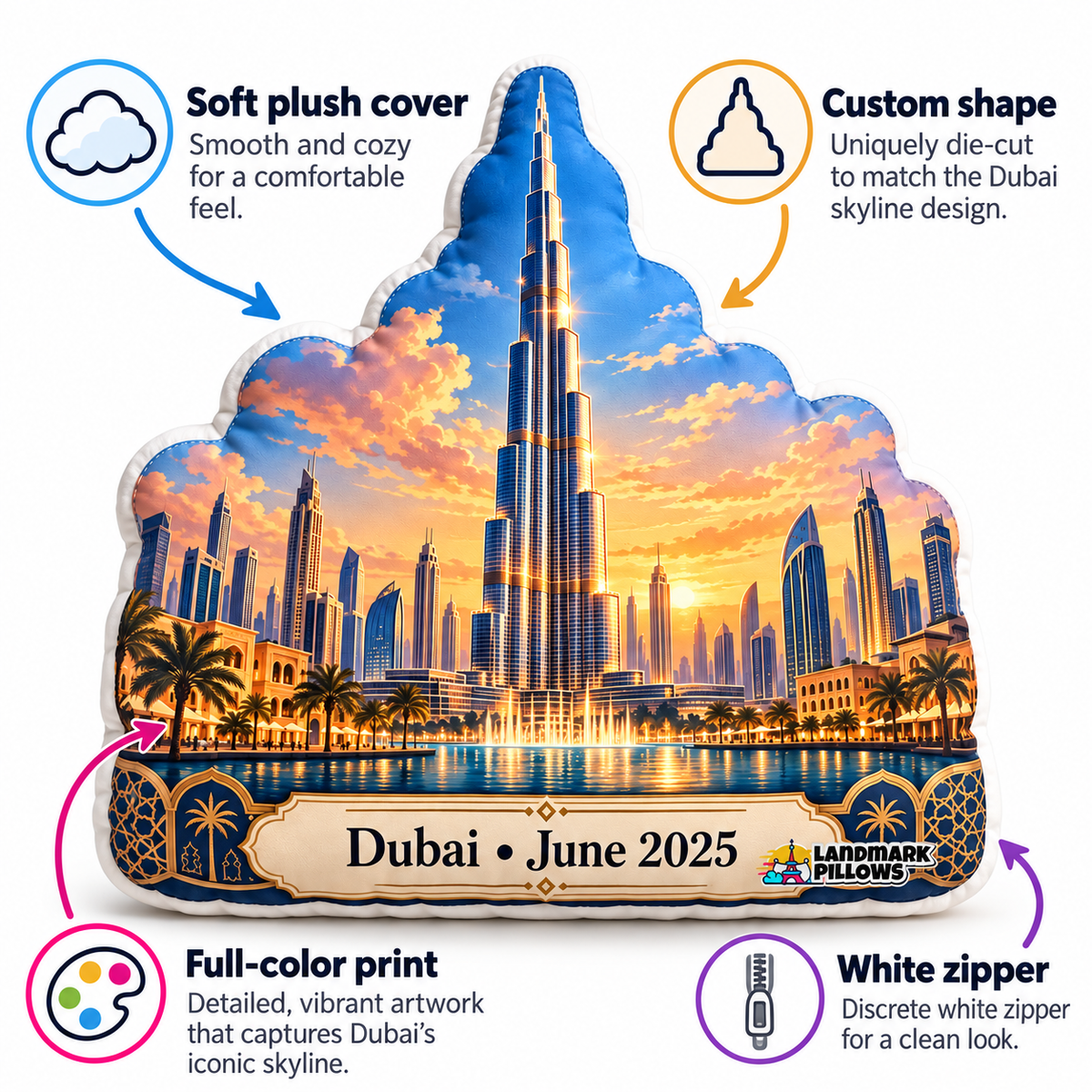 Burj Khalifa Pillow feature graphic