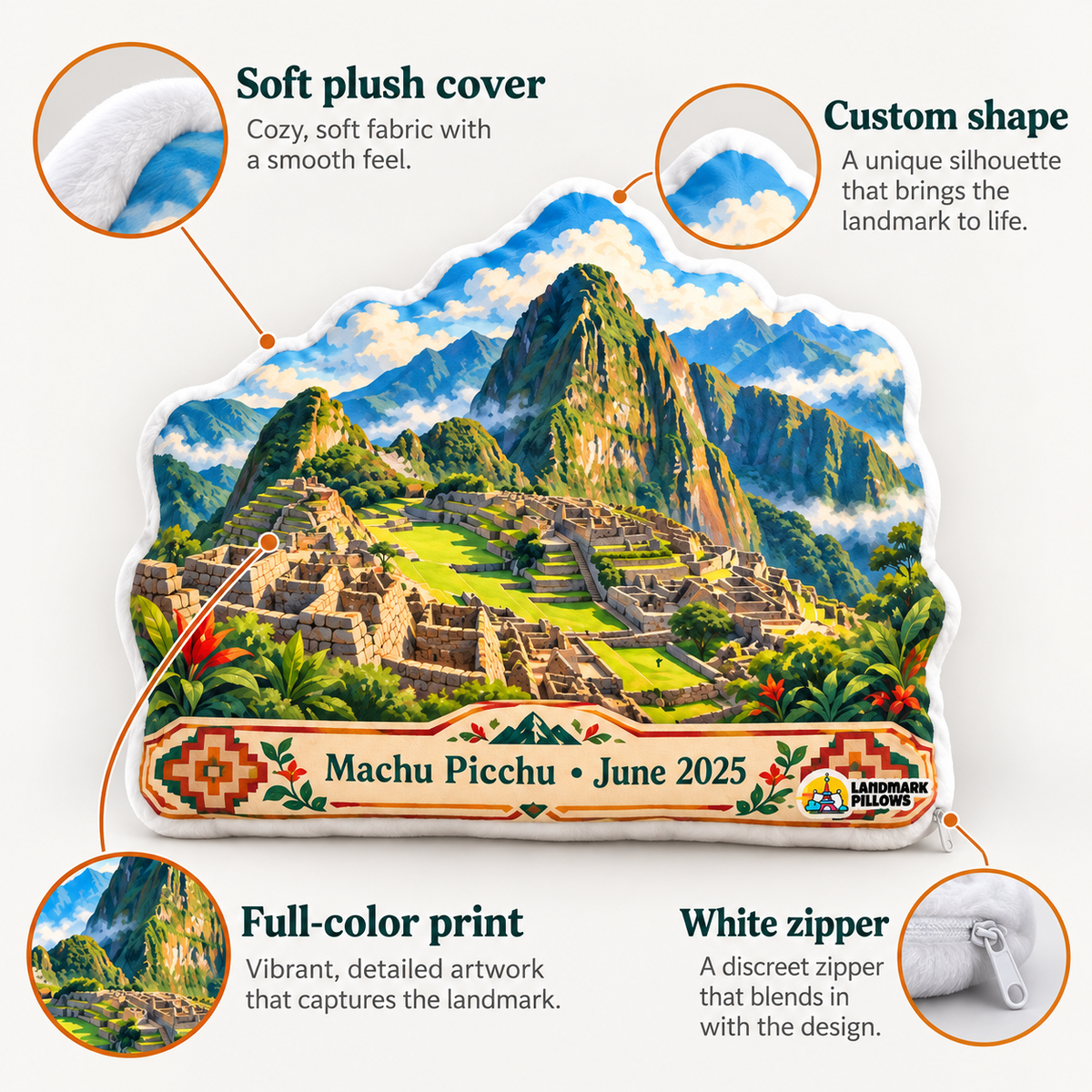 Machu Picchu Pillow feature graphic