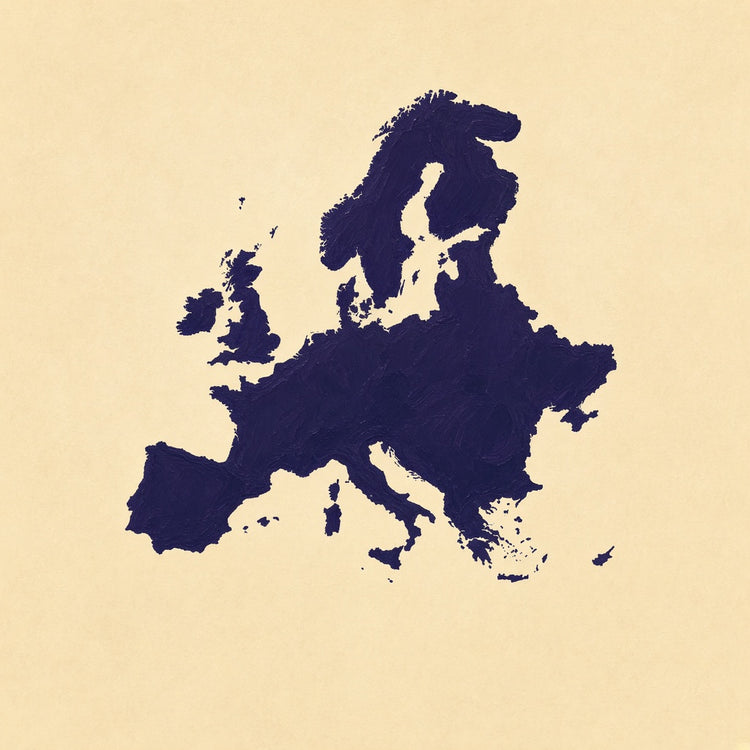 Illustrated Europe landmark pillow collection — continent travel keepsakes