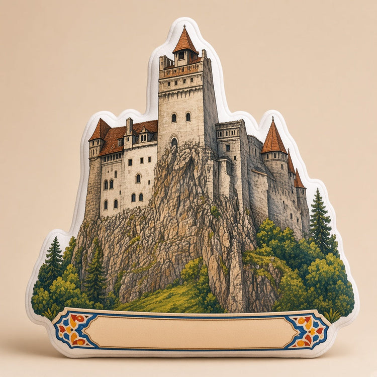 Illustrated bran landmark pillow collection â€” travel keepsakes
