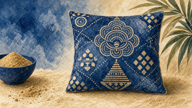 Illustrated indonesia landmark pillow collection — travel keepsakes