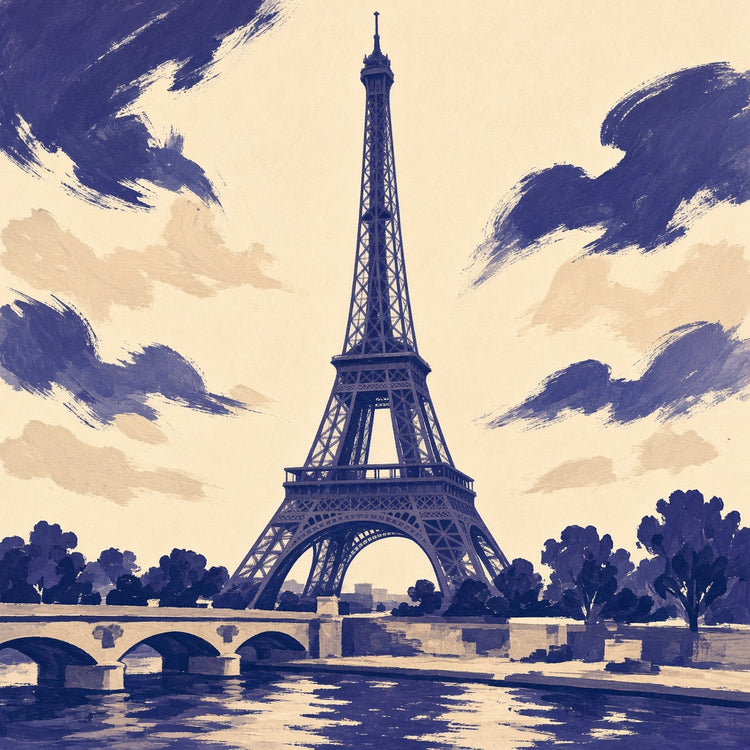 Illustrated Paris landmark pillow collection — city travel keepsakes