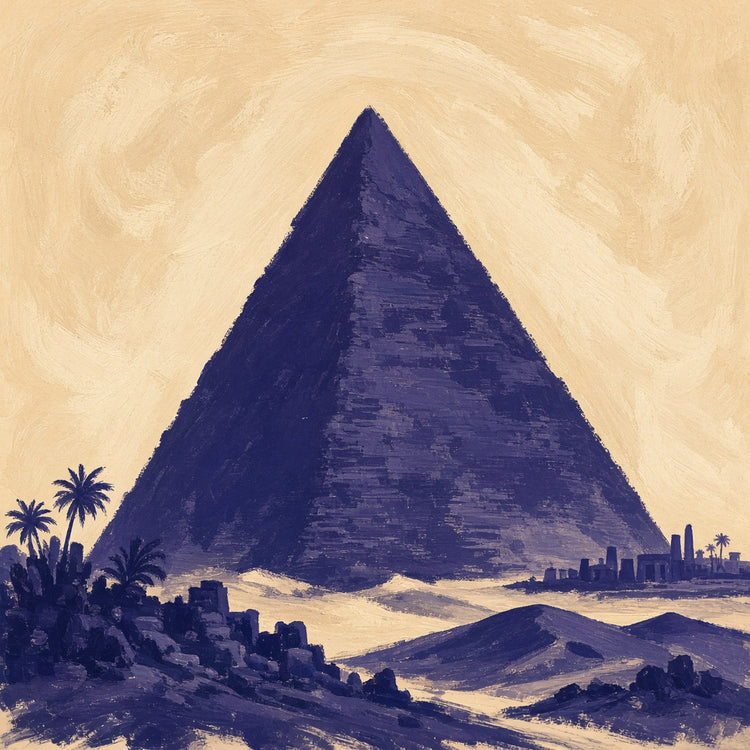 Illustrated Giza landmark pillow collection — city travel keepsakes