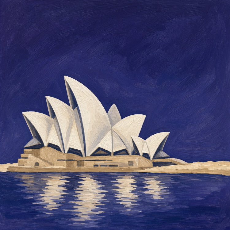 Illustrated Australia landmark pillow collection — country travel keepsakes