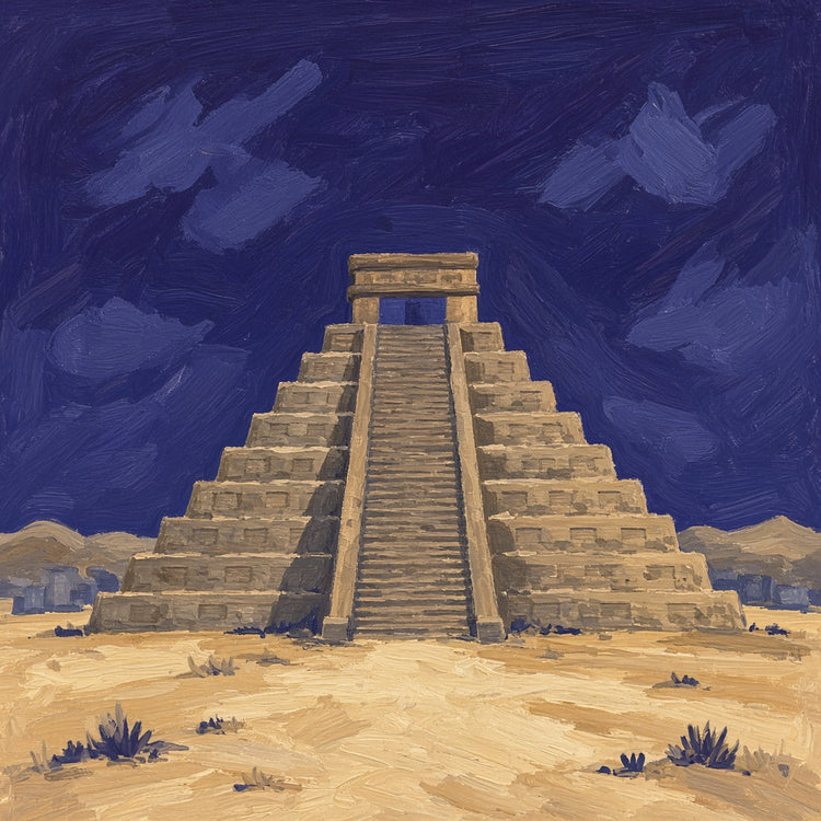 Illustrated Mexico landmark pillow collection — country travel keepsakes
