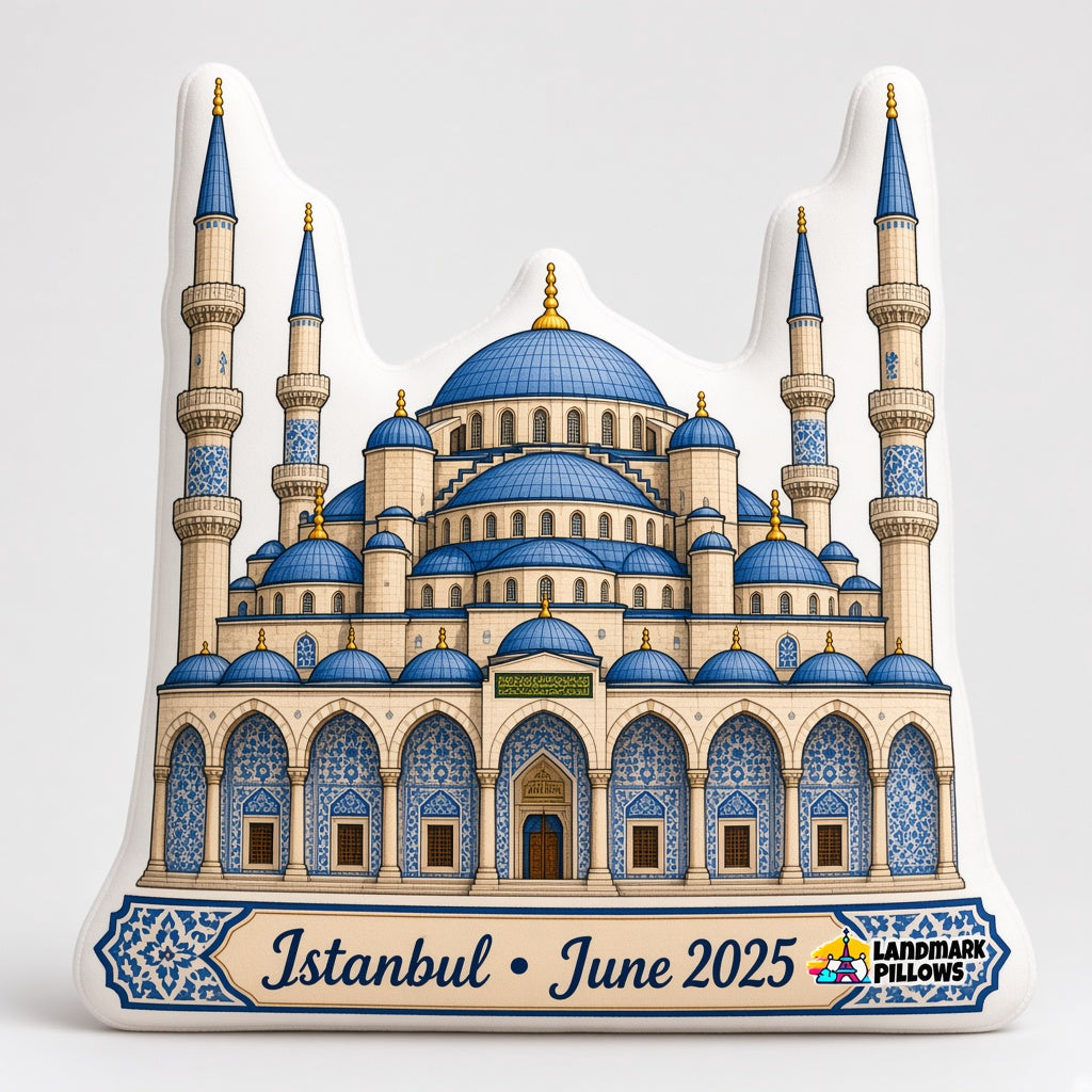 Blue Mosque Pillow — product image