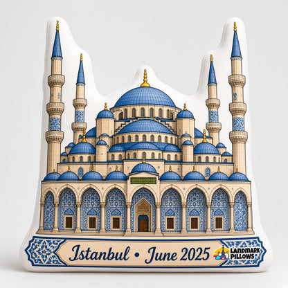 Blue Mosque Pillow — product image