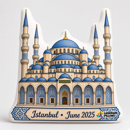 Blue Mosque Pillow — product image