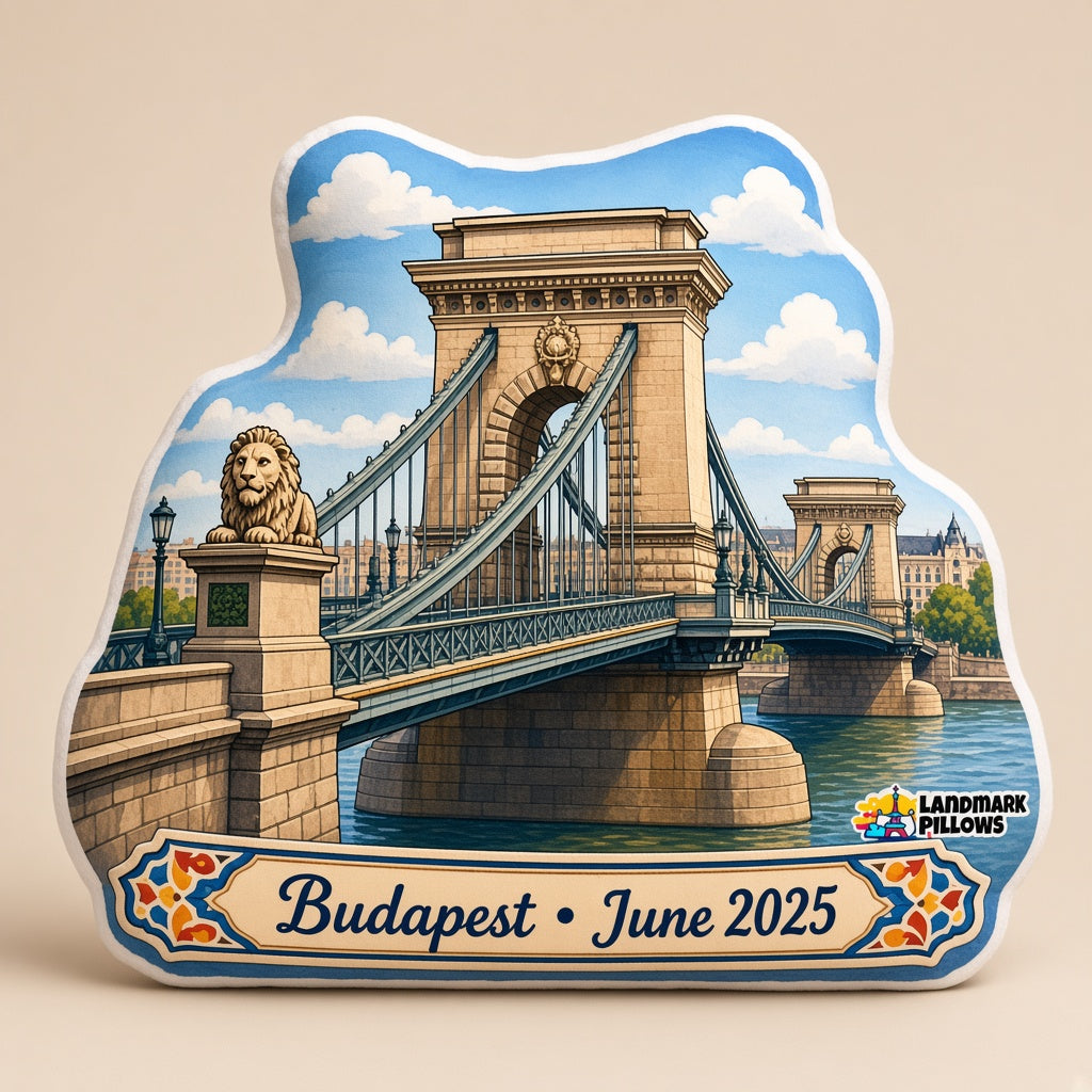 Chain Bridge Pillow â€” hero product image