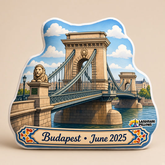 Chain Bridge Pillow â€” hero product image