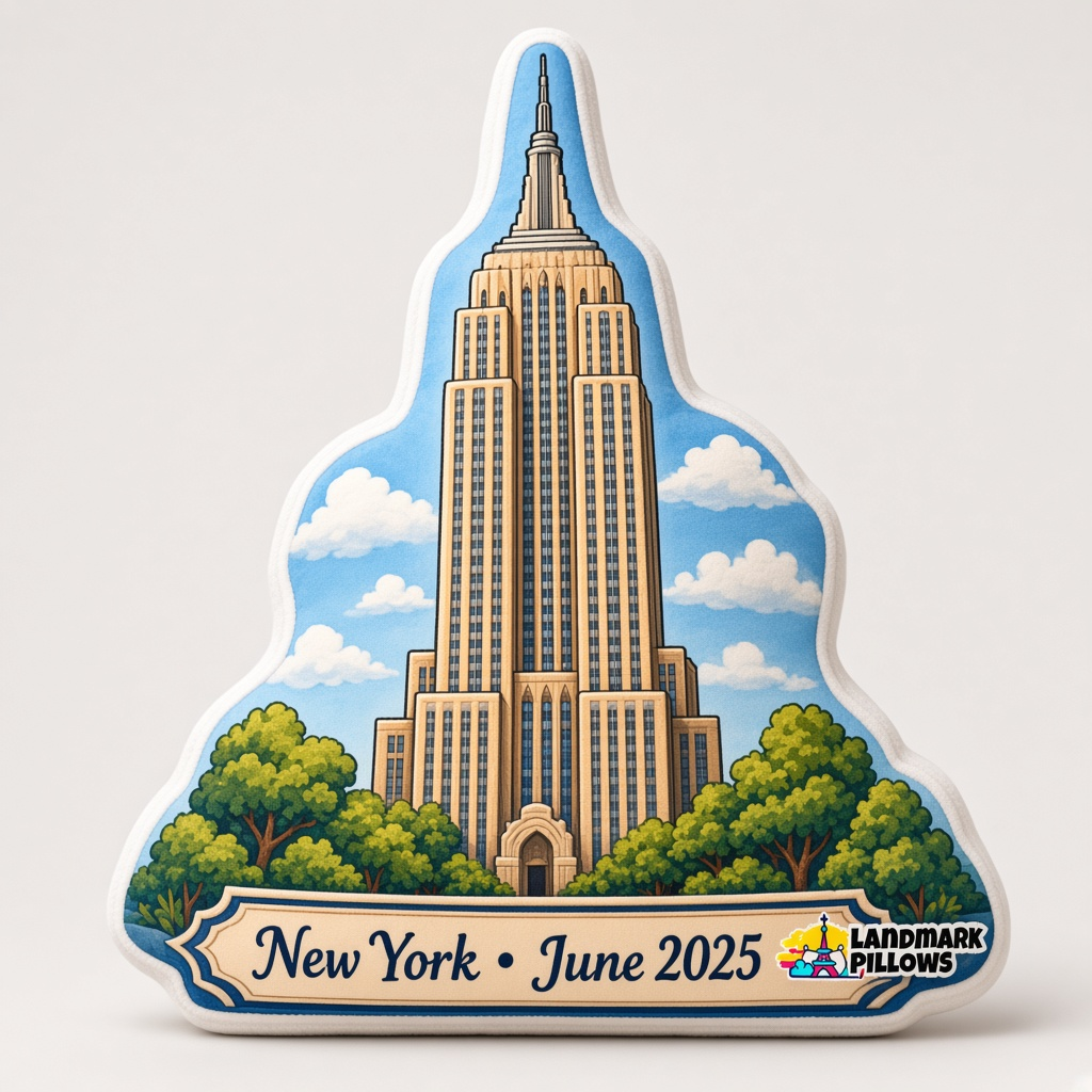 Empire State Building Pillow