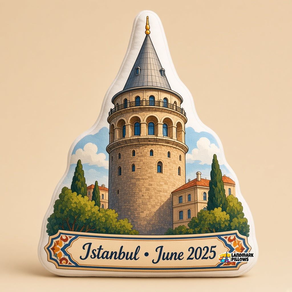 Galata Tower Pillow â€” hero product image
