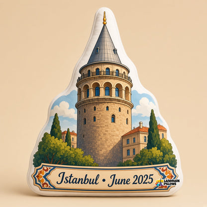 Galata Tower Pillow â€” hero product image