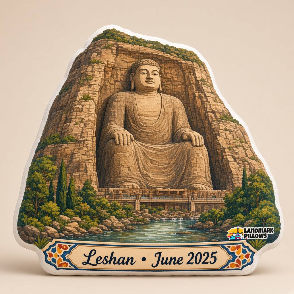 Leshan Giant Buddha Pillow â€” hero product image