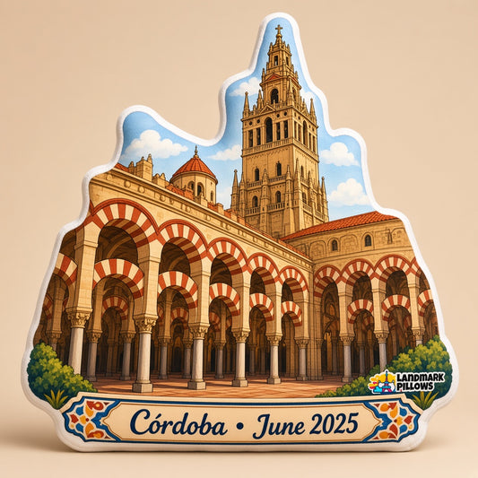 Mezquita-Cathedral of Córdoba Pillow â€” hero product image