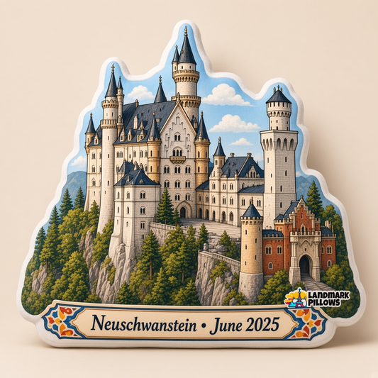 Neuschwanstein Castle Pillow