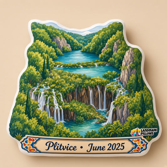 Plitvice Lakes Pillow â€” hero product image