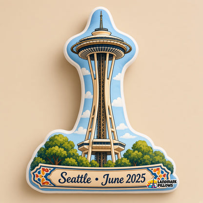 Space Needle Pillow â€” hero product image
