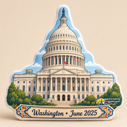United States Capitol Pillow — hero product image