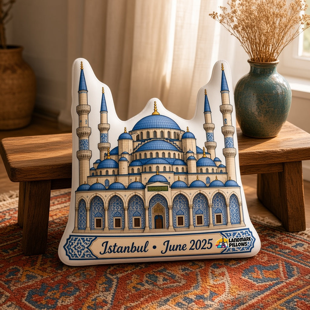 Blue Mosque Pillow — product image