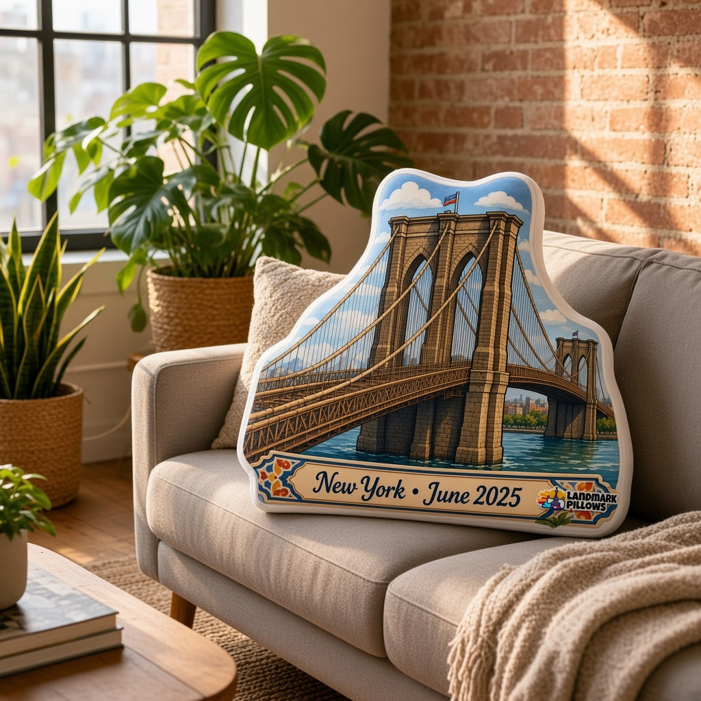 Brooklyn Bridge Pillow — home lifestyle