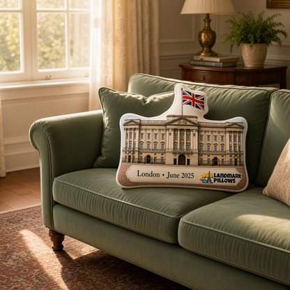 Buckingham Palace Pillow at home