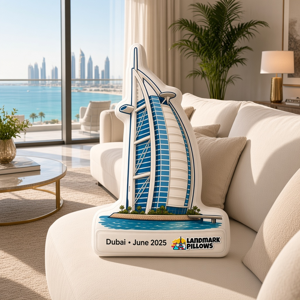 Burj Al Arab Pillow at home