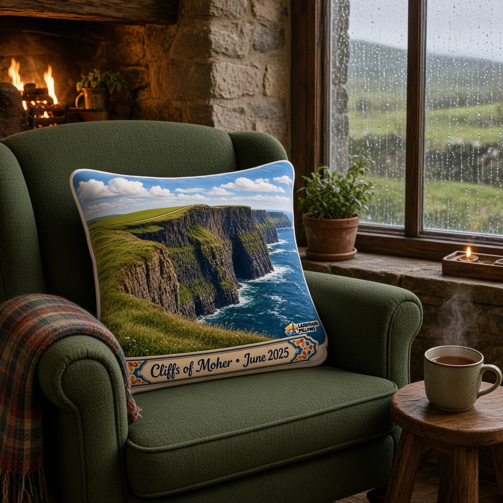 Cliffs of Moher Pillow — home lifestyle