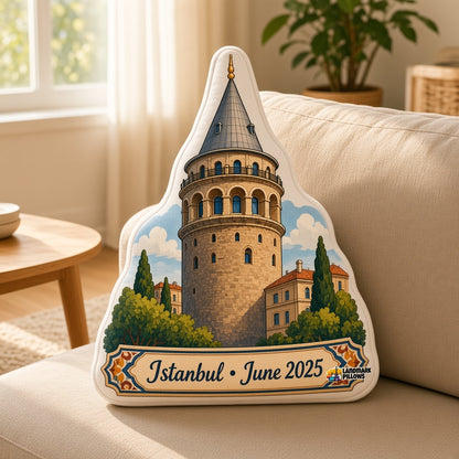 Galata Tower Pillow â€” home lifestyle
