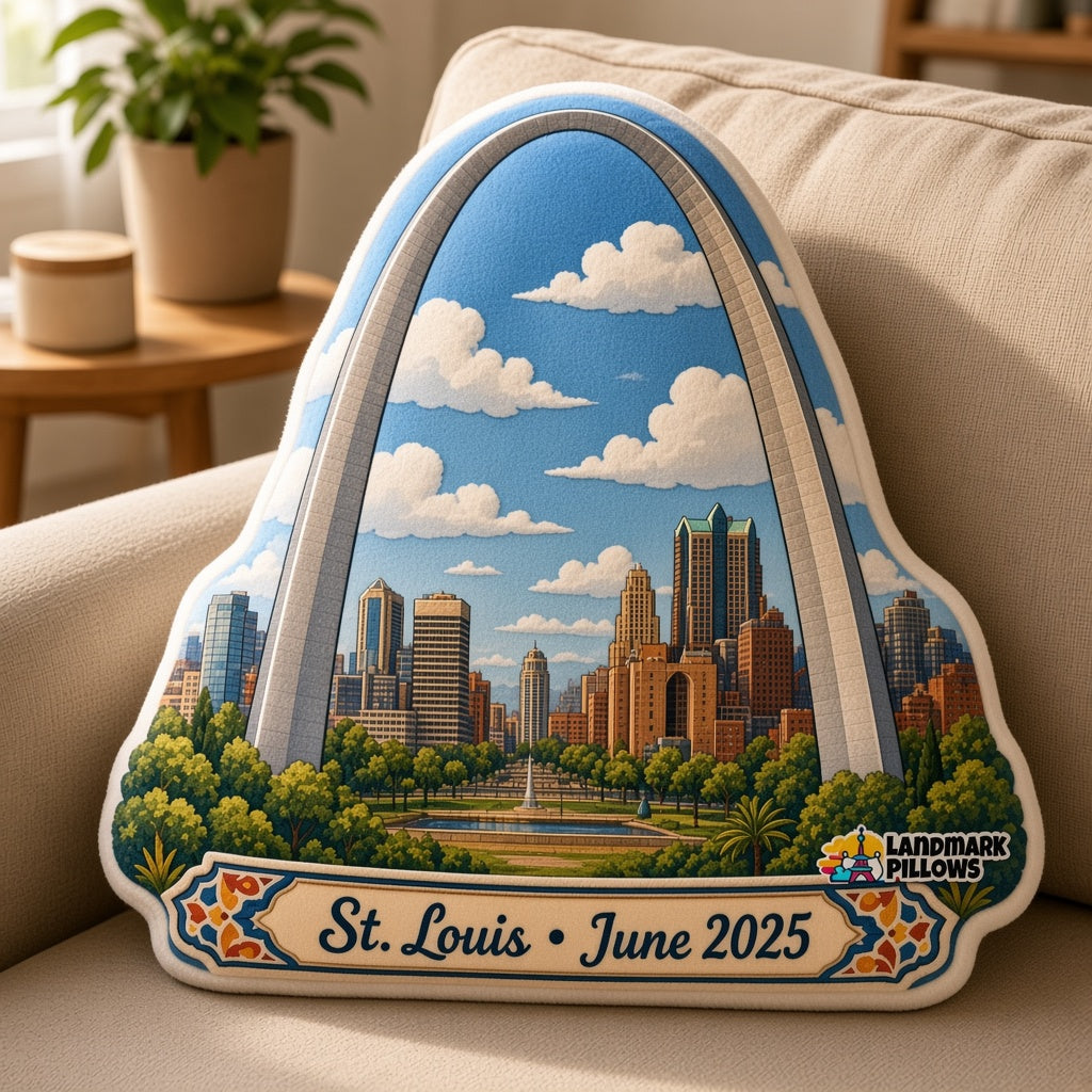 Gateway Arch Pillow — home lifestyle