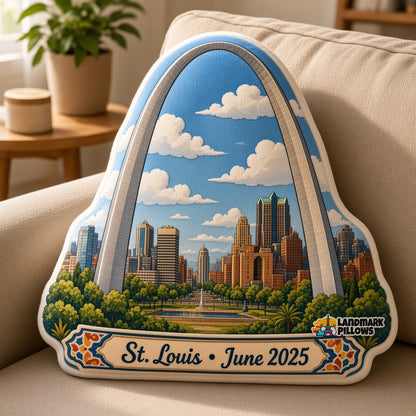 Gateway Arch Pillow — home lifestyle