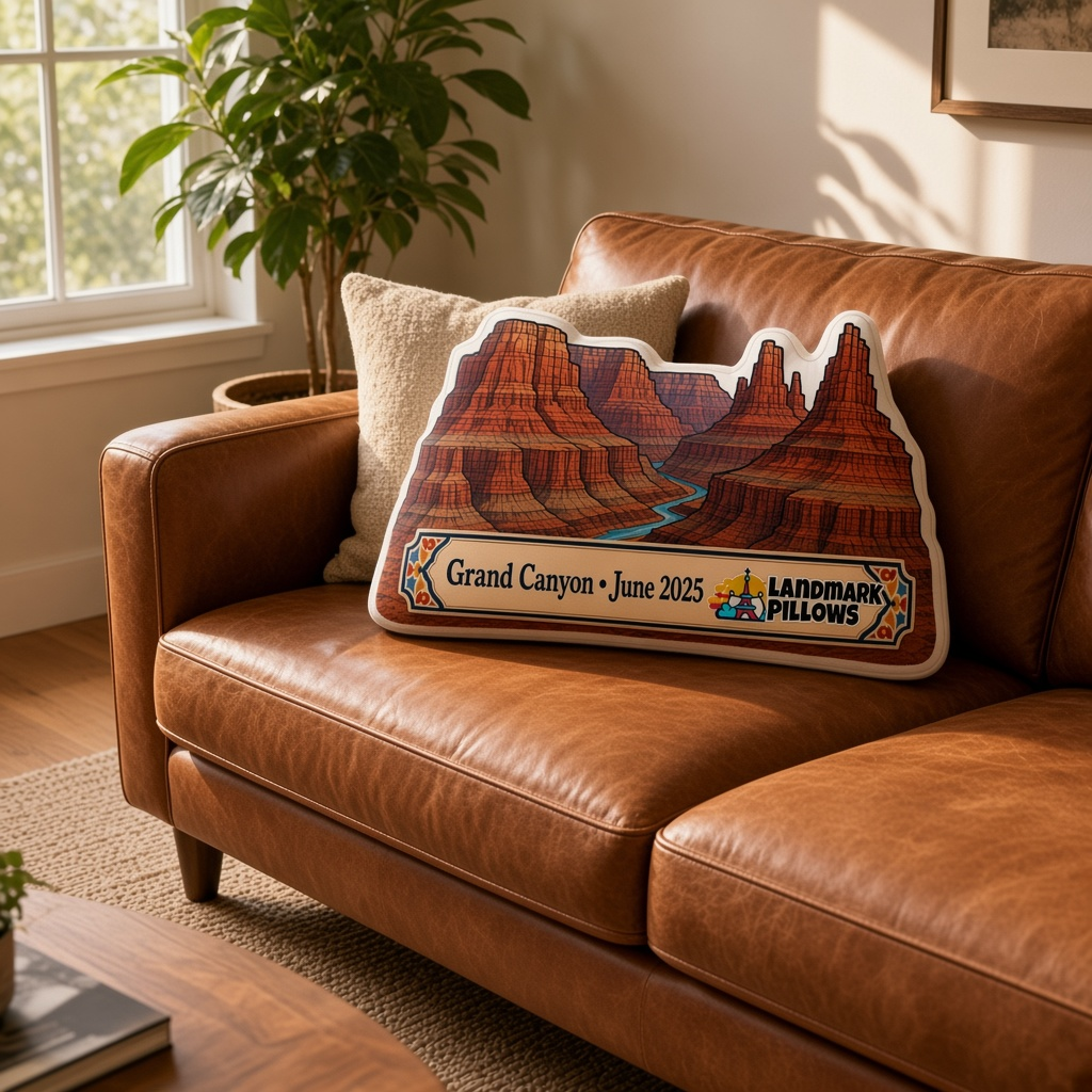 Grand Canyon Pillow at home