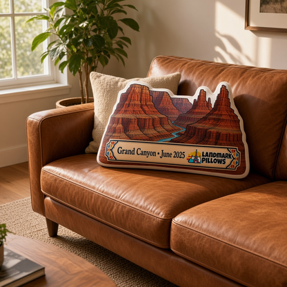 Grand Canyon Pillow at home
