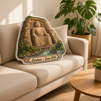 Leshan Giant Buddha Pillow â€” home lifestyle