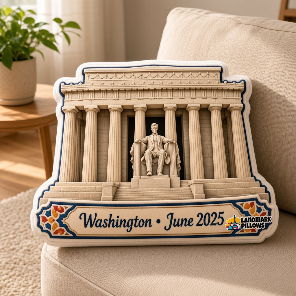Lincoln Memorial Pillow — home lifestyle