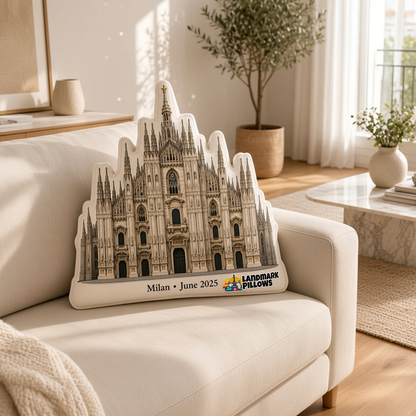 Milan Cathedral Pillow at home