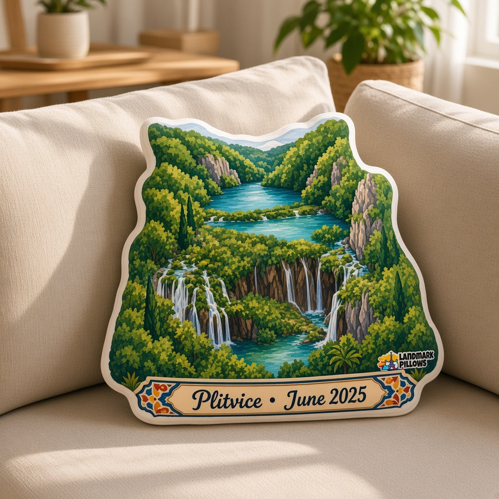 Plitvice Lakes Pillow â€” home lifestyle
