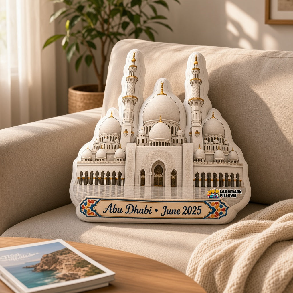 Sheikh Zayed Grand Mosque Pillow — home lifestyle