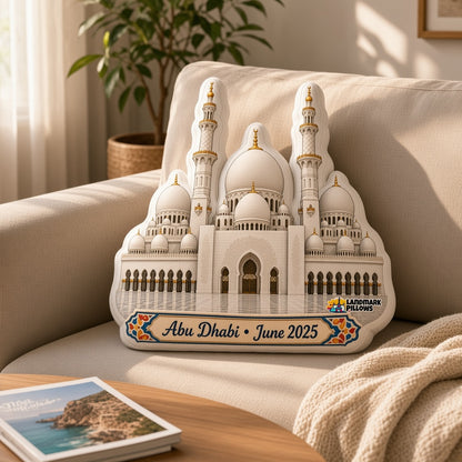 Sheikh Zayed Grand Mosque Pillow — home lifestyle