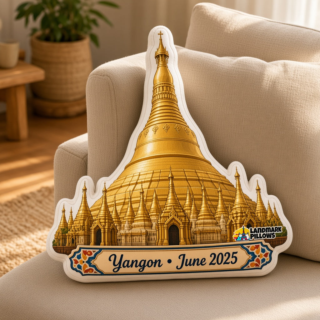 Shwedagon Pagoda Pillow — home lifestyle