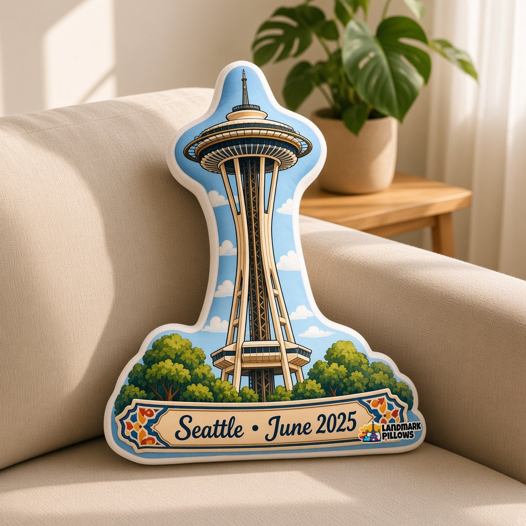 Space Needle Pillow â€” home lifestyle