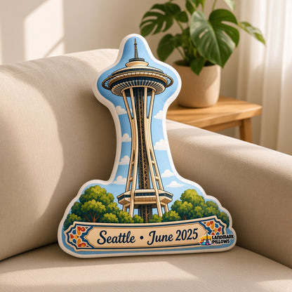 Space Needle Pillow â€” home lifestyle