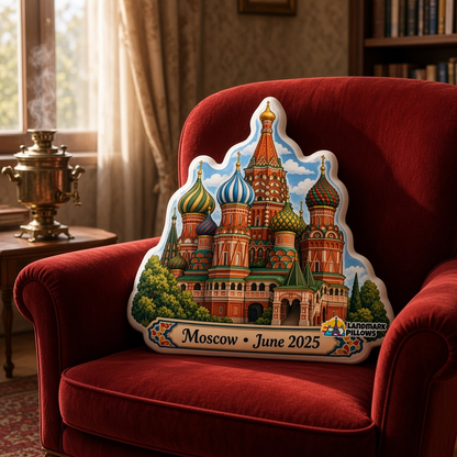 St. Basil's Cathedral Pillow at home