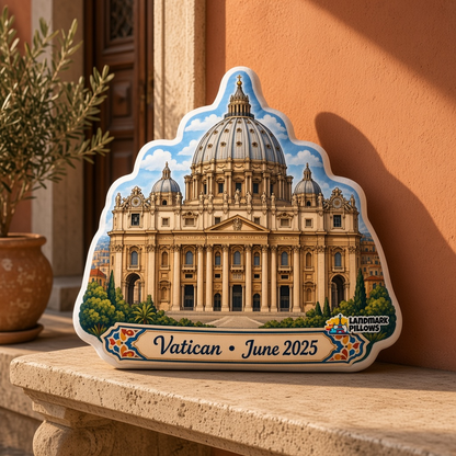 St. Peter's Basilica Pillow at home