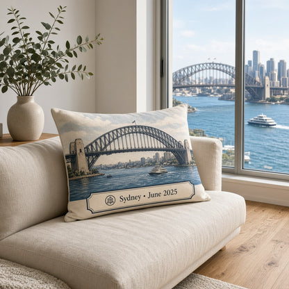 Sydney Harbour Bridge Pillow — product image