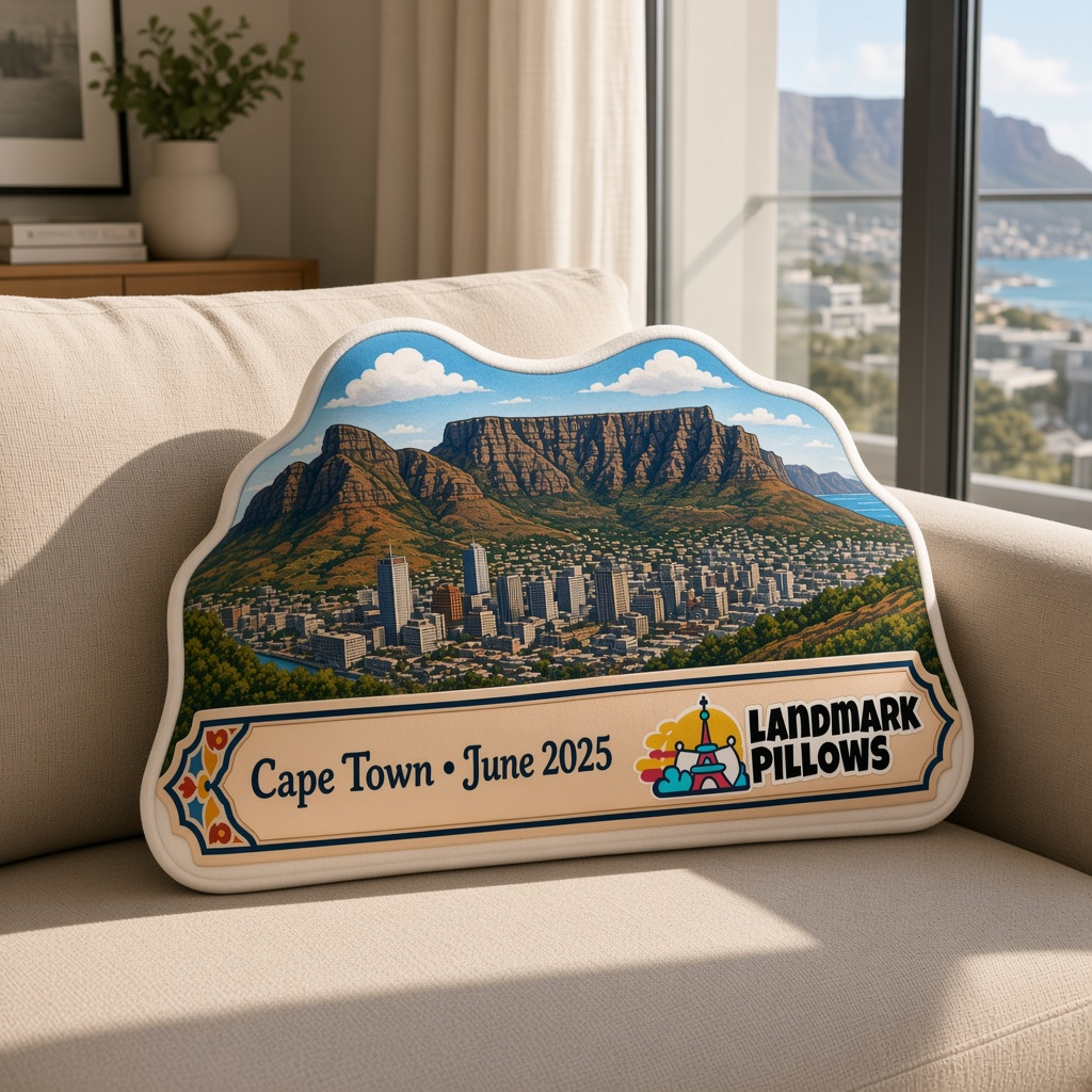 Table Mountain Pillow at home