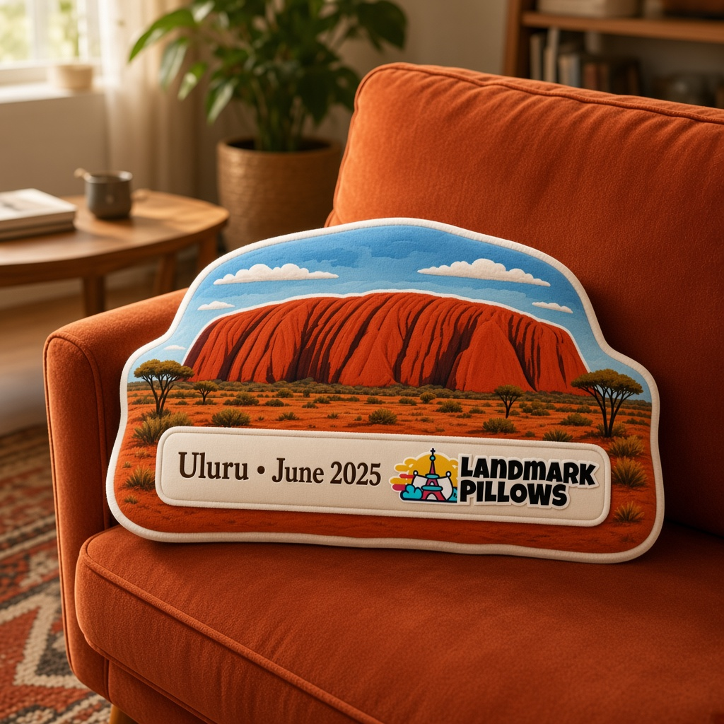 Uluru Pillow at home