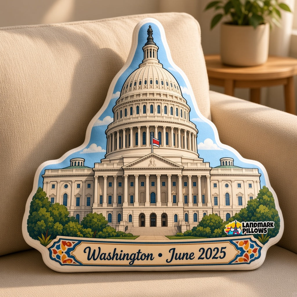United States Capitol Pillow — home lifestyle