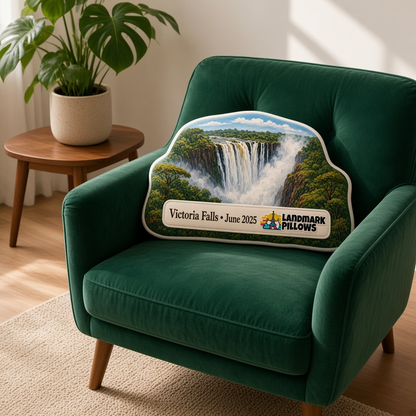 Victoria Falls Pillow at home
